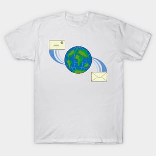 Icon Email Globe Retro T-Shirt